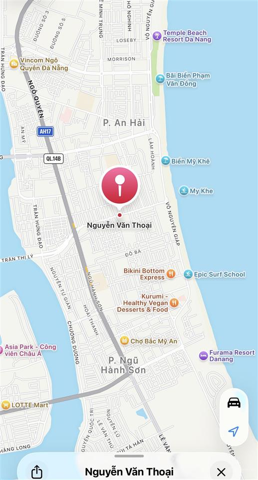 Lô đất diện tích khủng  220m2 ngang 8m  giá cực sốc  trục đường nổi bật đà nẵng