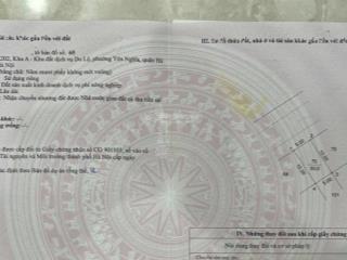 Chính chủ anh tôi cần bán lô đất vị trí đẹp không lỗi khu a no04202 yên nghĩa hà đông. giá đầu tư