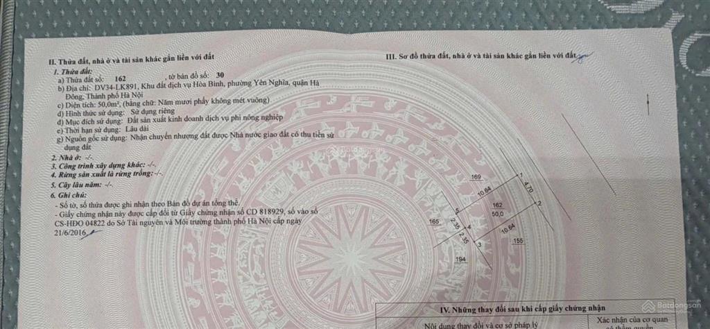 Lô đầu đốc kinh doanh đường trục chính giá tốt. khu c yên nghĩa hà đông