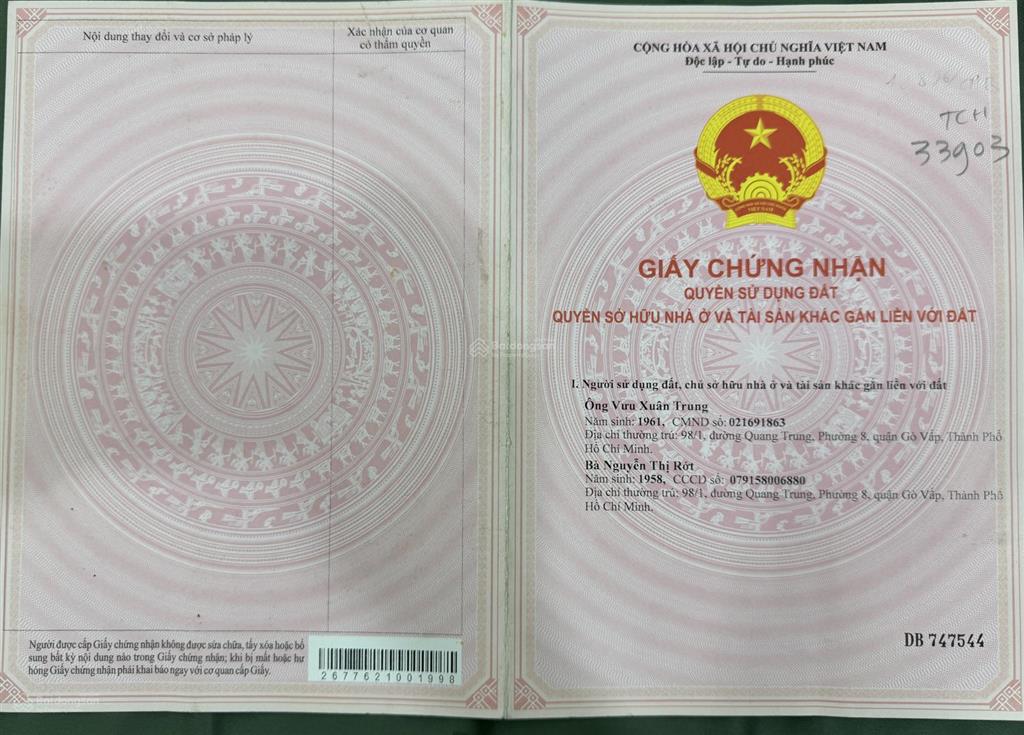 Nhà chính chủ  đường đông bắc  phường tân chánh hiệp  quận 12