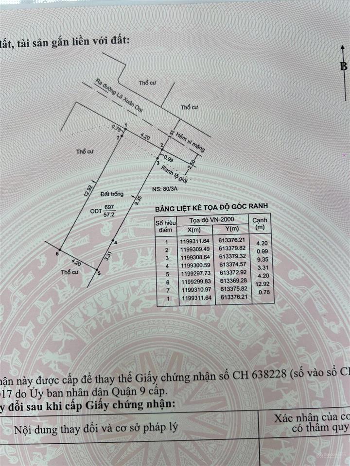 Ngang 4,2m ngay cạnh chợ trung tâm vuông vắn tổng diện tích 57,2m đi bộ đến chợ và các siêu thị lớn