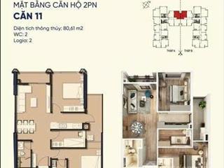 Vào tên trực tiếp hđmb em bán căn 2pn+1  dt 80m2 toà moonlight 2 kđt an lạc green symphony