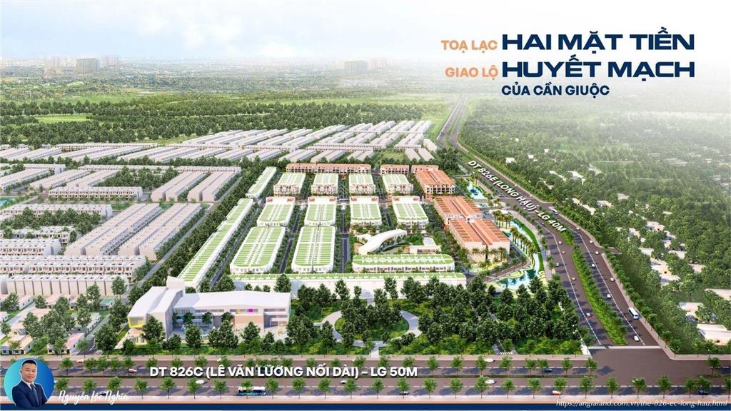 Bán gấp lô đất dự án 826ec 80m2, sổ đỏ rồi xây dựng ngay đường thái sơn  long an