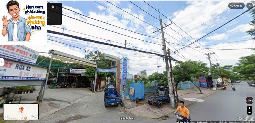Cho thuê 1200m2 đất tmdv bình tân