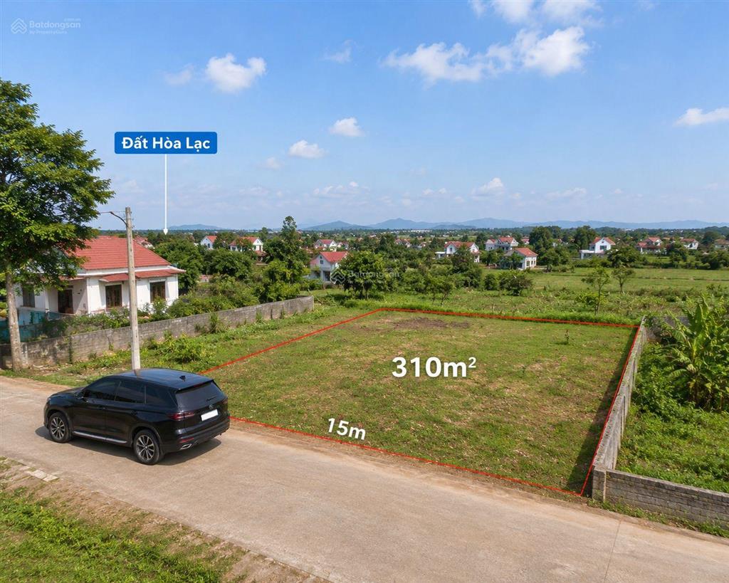 Đất hòa lạc 310m2. giá 1.4 tỷ. dân cư đông đúc. giao thông thuận tiện