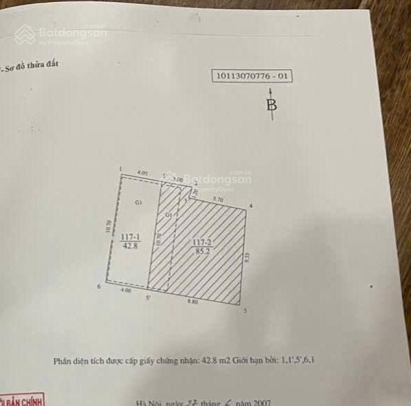 Bán nhà doãn kế thiện, cầu giấy 43m, 5 tầng, ngõ thông rộng oto, nợ ngân hàng cần bán gấp. tl tốt.
