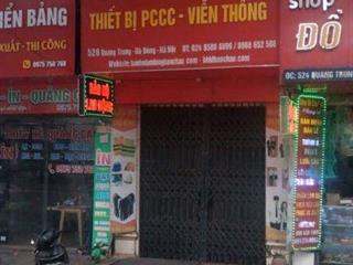 Chính chủ cho thuê nhà 3,5 tầng mặt phố 526 Quang Trung, Hà Đông,hợp kd nhiều mô hình, 0978775807