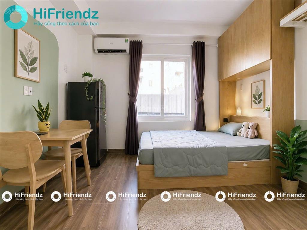 Studio cửa sổ trời đón nắng gần ngã tư hàng xanh và các trường đại học trung tâm bình thạnh
