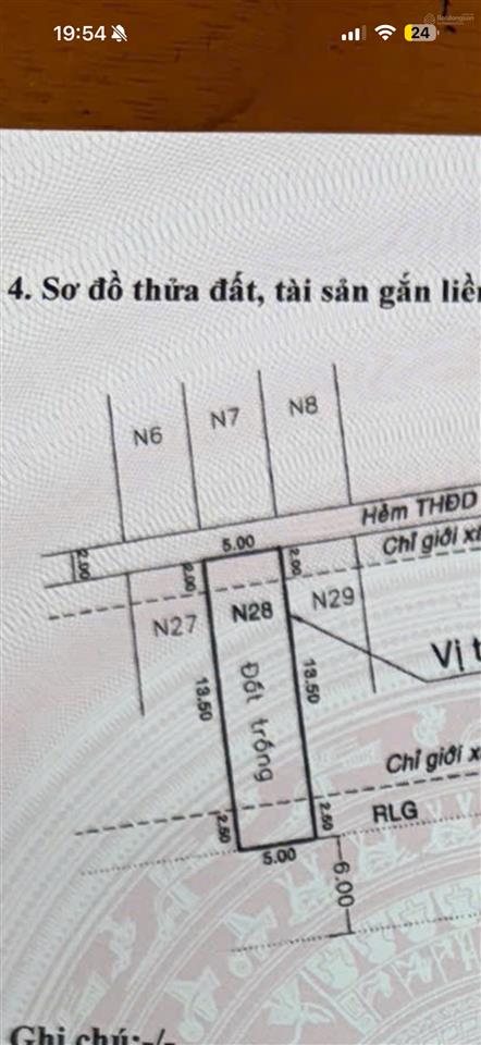 Bán gấp lô nền n28 với 90m2 giá 8,5 tỷ, khu tái định cư phú mỹ quận 7 cũ