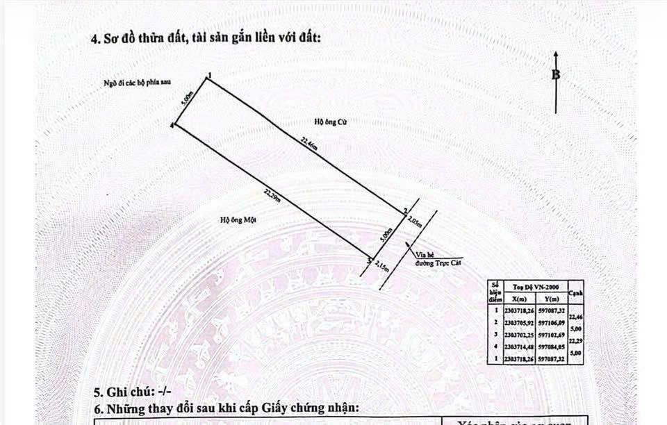Bán đất mặt đường Trực Cát - Vị trí đẹp, kinh doanh đắc địa.