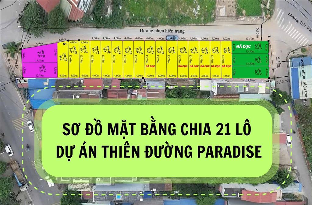 Chính thức nhận cọc - 21 lô đất đẹp Lê Hồng Phong