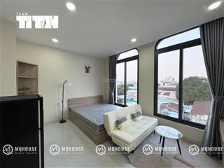 Studio mới 100%  thang máy  máy giặt  mặt tiền  bthạnh ngay học viện cán bộ  full tiện ích