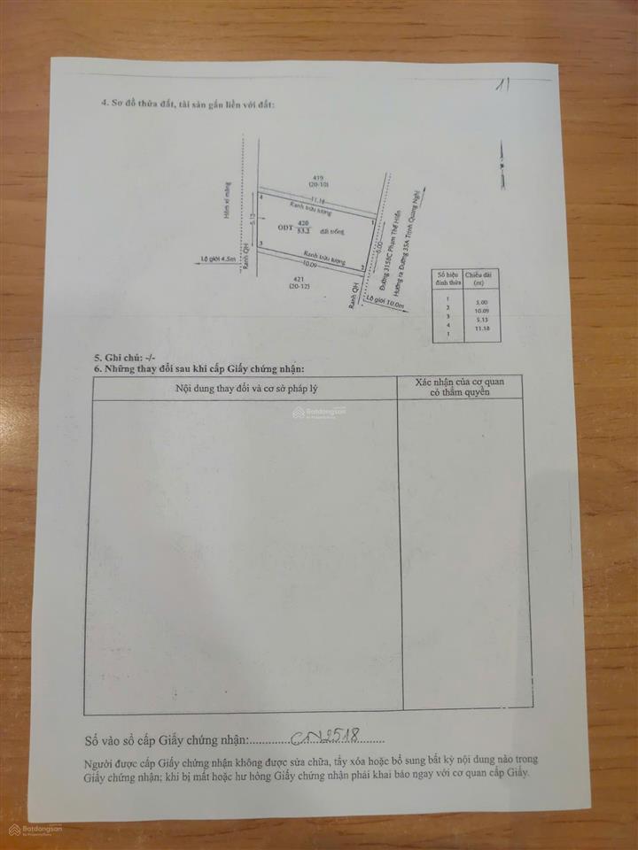 Bán đất đường phạm thế hiển quận 8, 53.2m2 giá 3 tỷ 511 triệu, đường rộng 12m thông