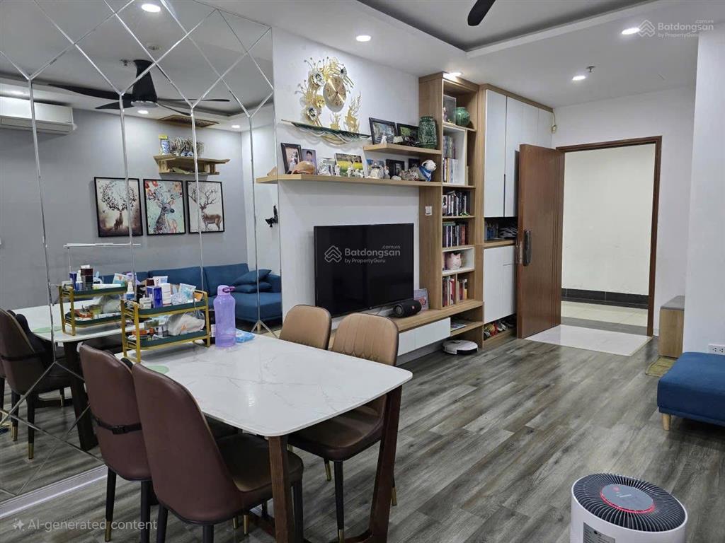 Bán căn hộ 66m2 ecohome 3 có 2 phòng ngủ, 2 vs, nội thất full đẹp