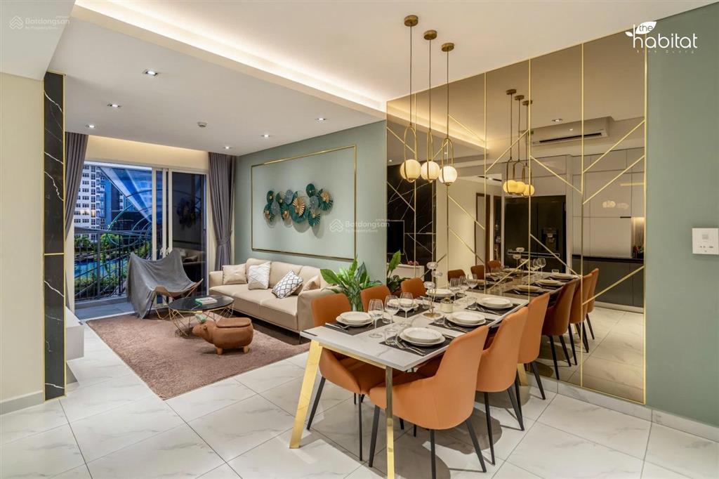 Cho thuê habitat gđ 3  2pn  2wc  ban công  full nội thất  bao phí quản lý