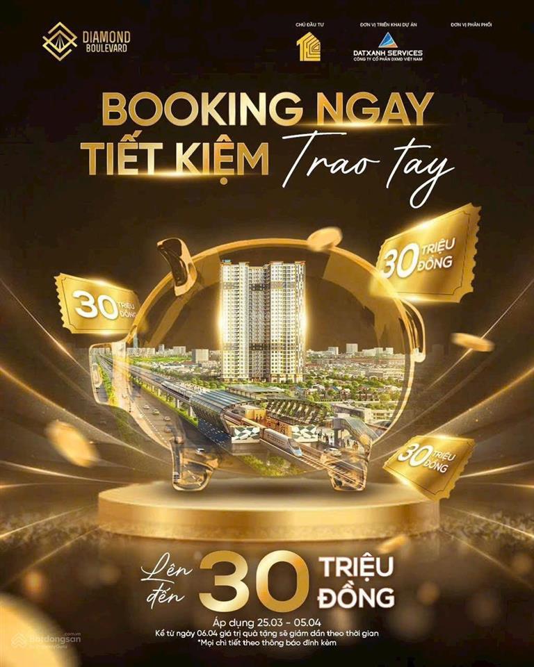 10% ký hđmb  full nội thất  căn hộ diamond  t6/2026 bàn giao  đầu tư hay an cư
