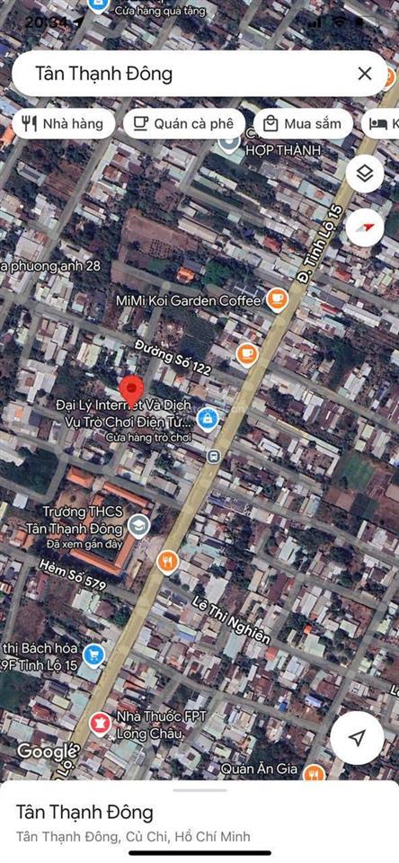 Cc bán đất, 161.7m2, sổ đỏ, giá chỉ 2,5 tỷ có thương lượng xã tân thạch đông củ chi