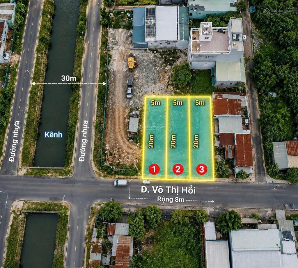Bán lô đất thị trấn hóc môn, 72m2 nở hậu, sổ đỏ sẵn