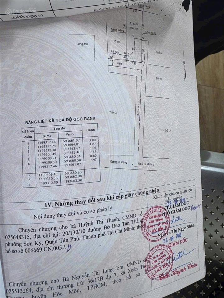 Căn nhà sổ hồng riêng gần chợ cây me giá 1 tỷ 990 bớt lộc bà điểm 11 tp hcm