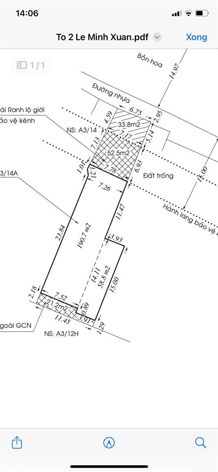 Bán đất mặt tiền trần văn giàu, diện tích lớn 357m² nở hậu đẹp, đối diện trường thcs phạm văn hai