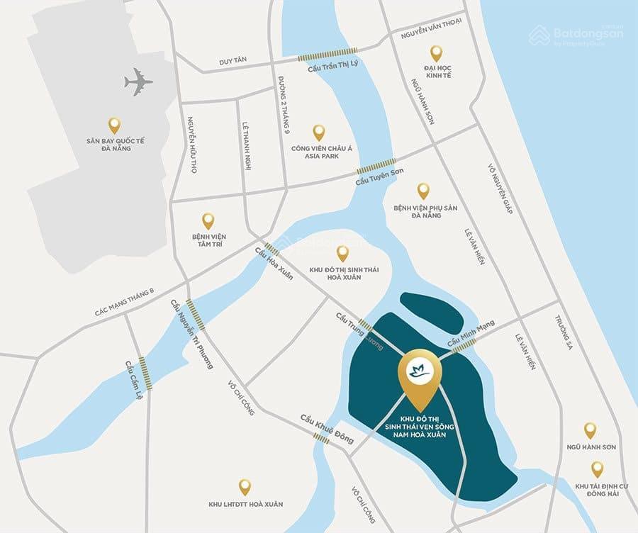 Cặp đất siêu đẹp 220m2 kđt hoà xuân  giá siêu đầu tư, sinh lời nhanh, pháp lý đầy đủ