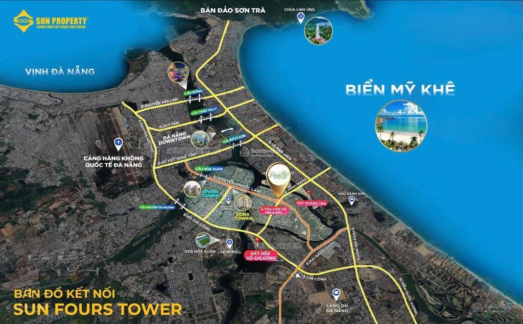 Căn đẹp tại dự án fours tower trung tâm hoà xuân view biển & pháo hoa