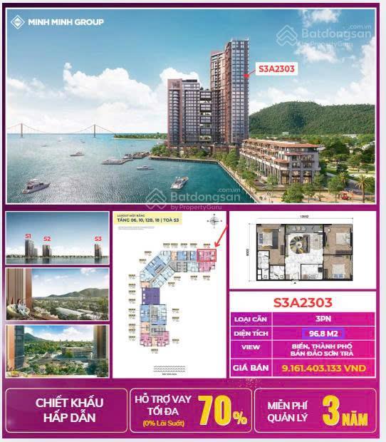 Siêu phẩm căn hộ 2pn view sông hàn dự án symphony đà nẵng