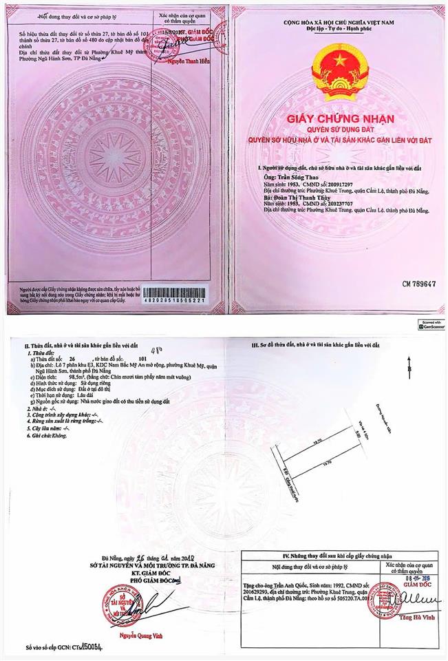 Bán lô đất đường nguyễn xiển 200m2 mặt tiền 10m, cách biển mỹ khê chỉ ~ 500m