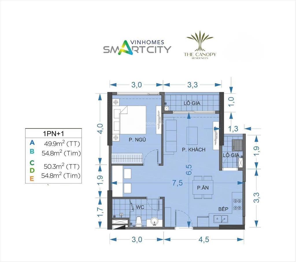 Nhà mới tinh  bán 1pn+1, 50m2 thiết kế được 2pn khu canopy giá 4,250 tỷ bao phí  bàn giao t7/2025