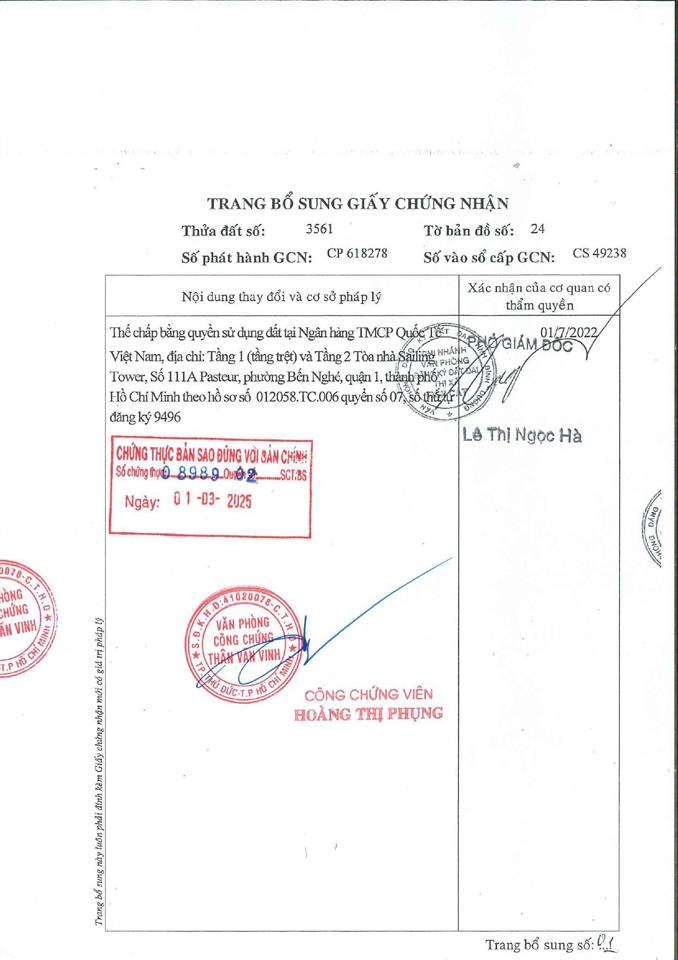 Qsdđ thửa đất số 124, tờ bản đồ số 22, ấp 4, xã minh lập, chơn thành, tỉnh bình phước