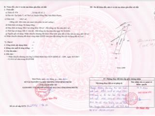 Qsdđ thửa đất số 976, tờ bản đồ số 3, địa chỉ ấp quân y, xã tân lợi, tỉnh đồng nai