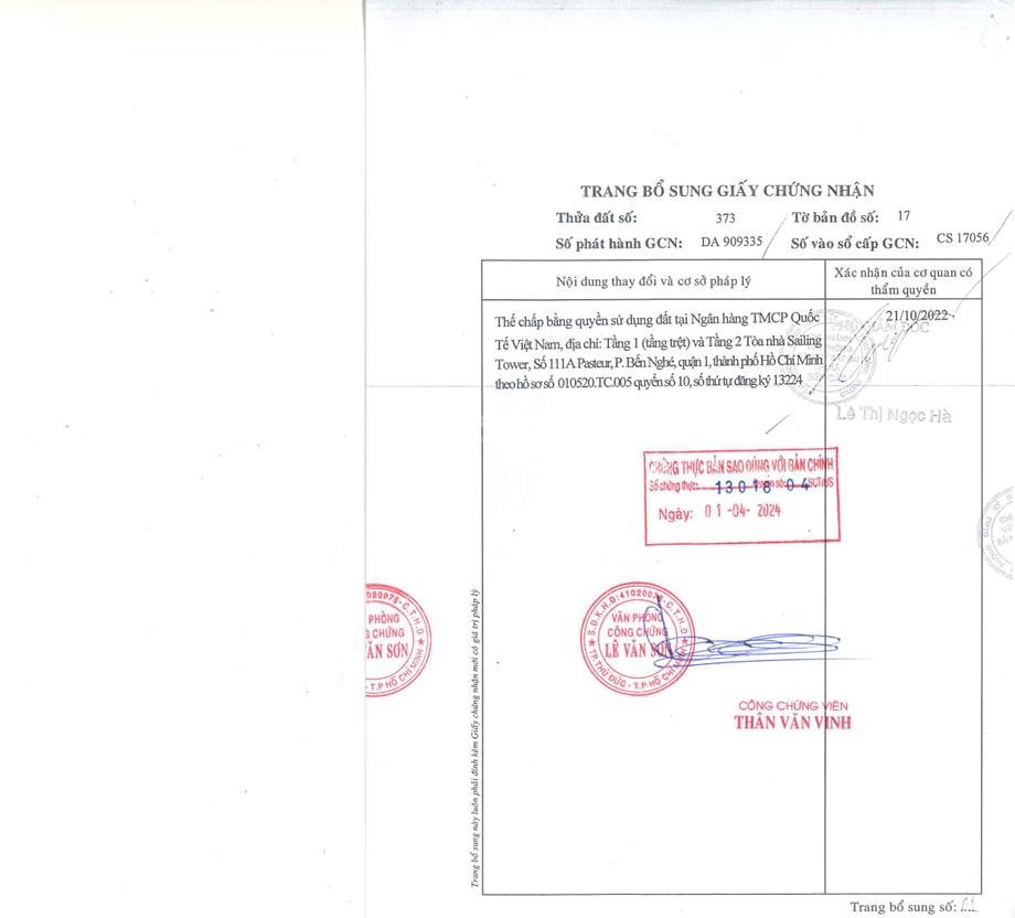 Bán qsdđ thửa đất số 373, tờ bản đồ số 17, p.chánh phú hòa, tx.bến cát, t.bình dương