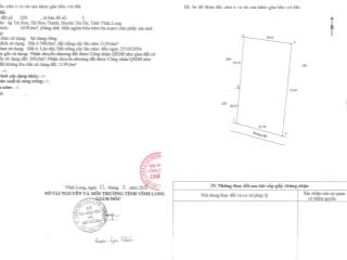 Bán qsdđ thửa đất số 229, tờ bản đồ số 5, ấp trà sơn, xã hựu thành, h. trà ôn, tỉnh vĩnh long