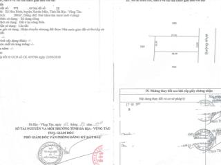 Bán qsdđ thửa đất số 571, tờ bản đồ số 22, xã hòa bình, h. xuyên mộc, tỉnh bà rịa vũng tàu