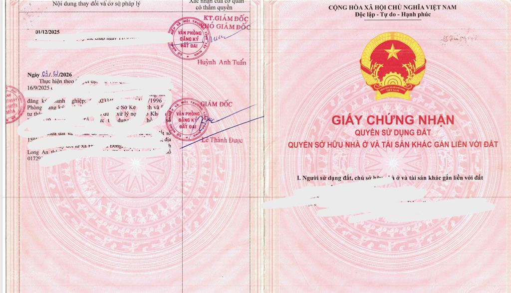 Bán qsdđ số 1132, tờ bản đồ 168, x. mỹ hạnh, t. tây ninh