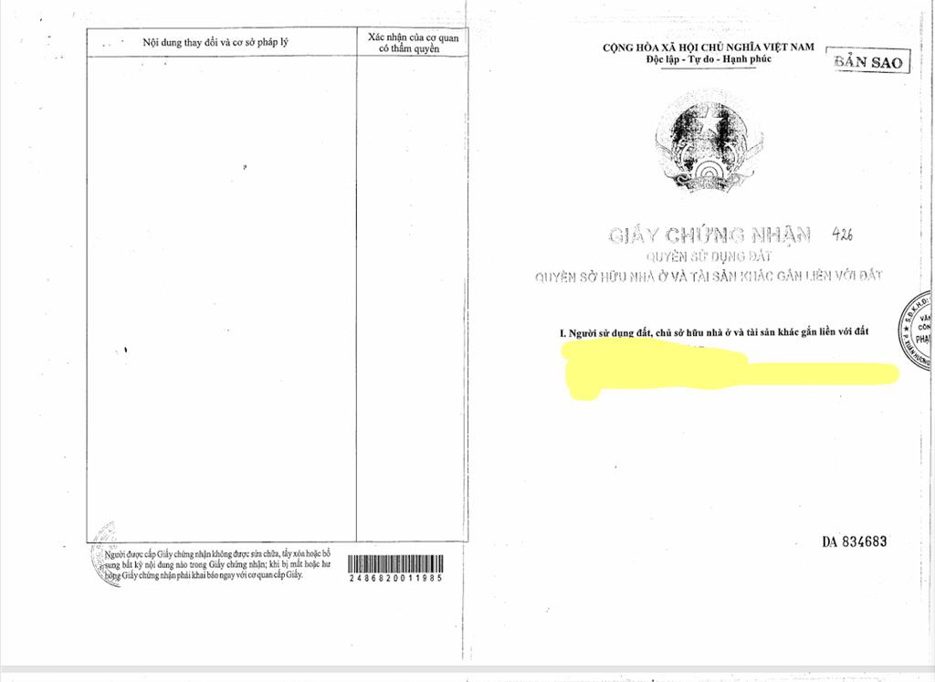 Qsdđ 426, tờ bản đồ số 8, tt.nam ban, h.lâm hà, t. lâm đồng (nay là x. nam ban lâm hà, t.lâm đồng)