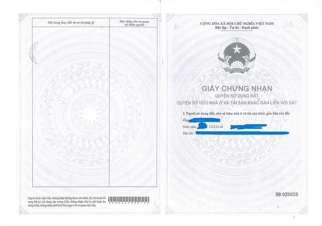 Qsdđ và ts gắn liền với đất thuộc thửa 213, tờ bản đồ 32, địa chỉ p. đồng phú, tp. đồng nai