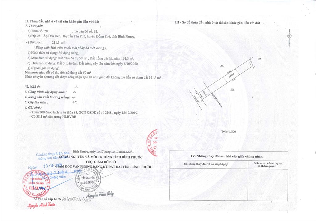 Bán qsdđ và ts gắn liền với đất thuộc thửa 200, tờ bản đồ số 32, địa chỉ p đồng phú, tp.đồng nai