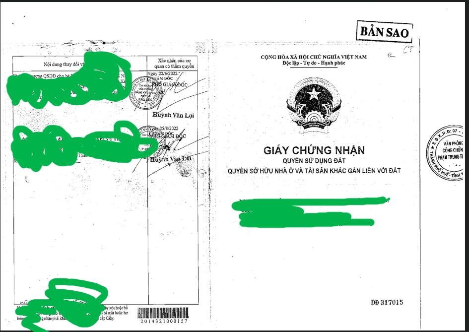 Qsdđ thửa đất số 229, tbđ số 131 thôn lương điền đông, x. lộc điền, h. phú lộc, t. thừa thiên huế