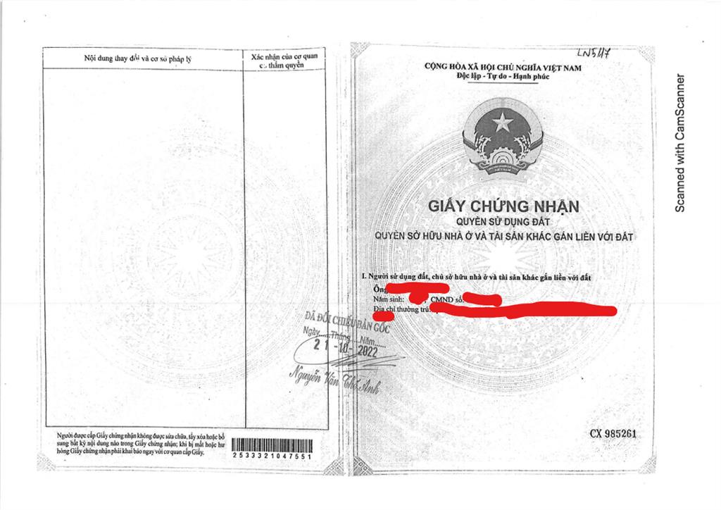 Bán qsdđ và ts khác gắn liền với đất thửa số 9, tờ bản đồ số 592018 tại p.bình long, tp.đồng nai