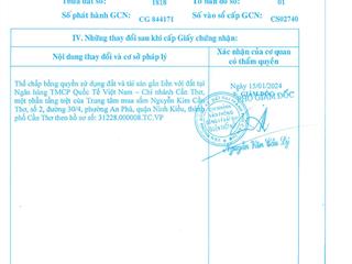 Bán qsdđ và ts gắn liền với đất tại thửa đất số 1818, tờ bản đồ số 1, p.thuận hưng, tp.cần thơ