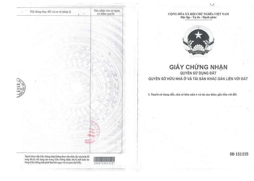 Bán qsdđ thửa đất số 290, tờ bản đồ số 27, ấp xóm quạt, xã an long, h. phú giáo, tỉnh bình dương