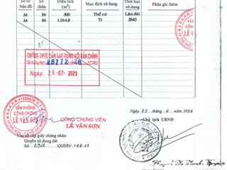 Bán qsdđ thửa đất số 56, tờ bản đồ số 34, x. xuân sơn, h. châu đức, t. bà rịa vũng tàu