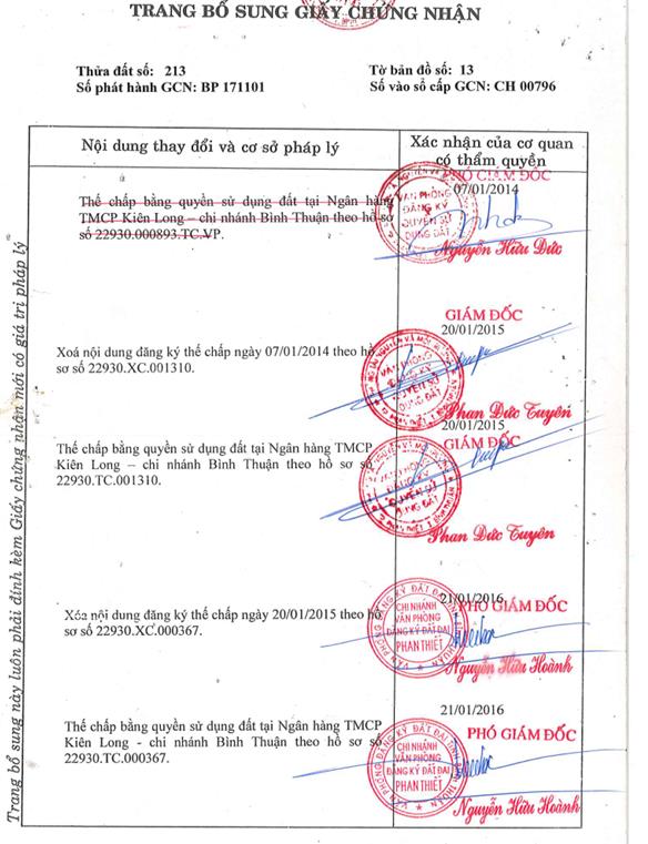 Bán qsdđ và ts khác tại thửa đất số 213, tờ bản đồ số 13, p.phan thiết, t.lâm đồng