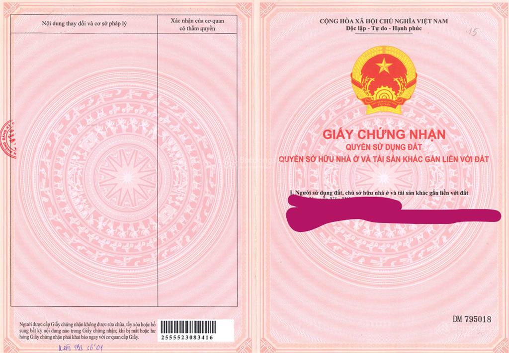 Bán qsdđ tại thửa đất số 584 + 456, tờ bản đồ số 37, x.dương minh châu, t.tây ninh