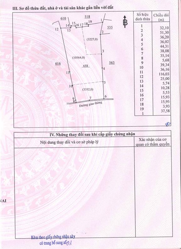 Bán qsdđ thửa 658, tbđ 8, p. bình lộc, tp. đồng nai