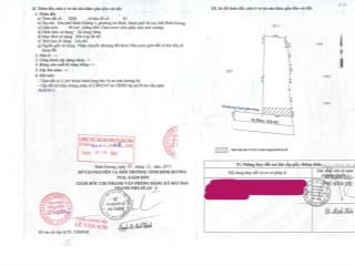 Bán qsdđ tại thửa 2232, tbđ 13, kp bình đường 1, p. dĩ an, tp. hồ chí minh