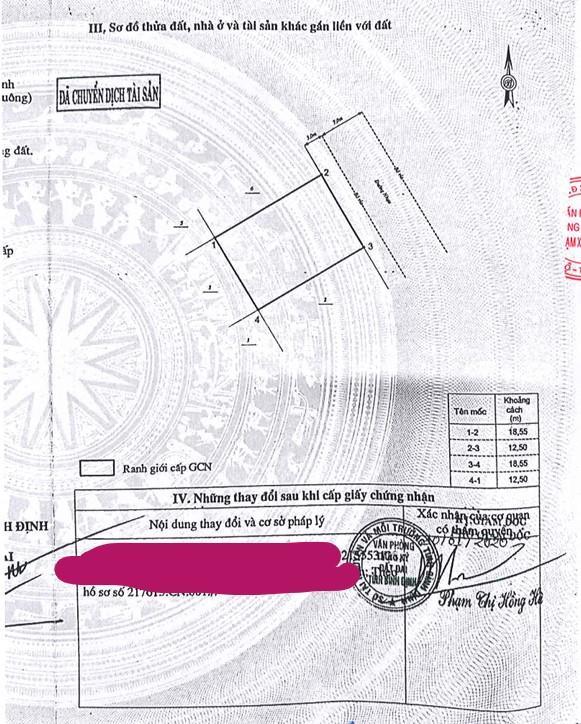 Bán qsdđ tại thửa 1175, tờ bản đồ số 04, lô bt04, khu dân cư bàn thành, p. an nhơn, t. gia lai