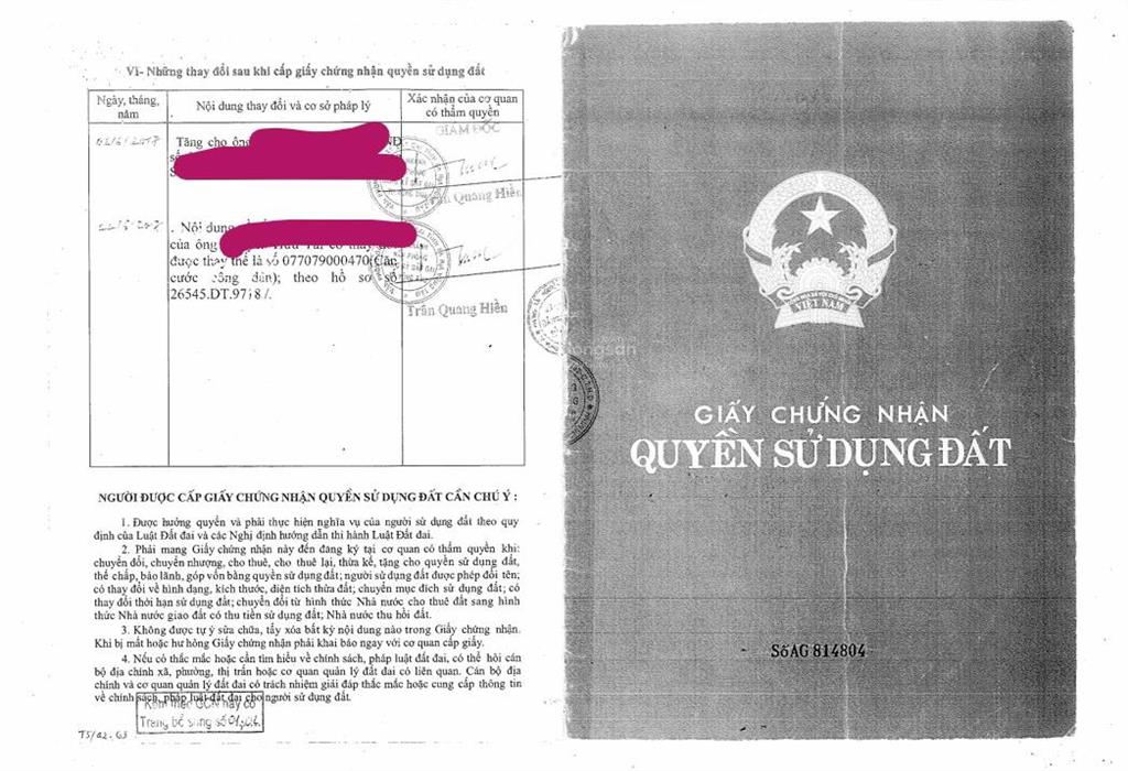 Bán qsdđ tại thửa 57, tờ bản đồ số 45 thôn 5, x.long sơn, tp.hcm