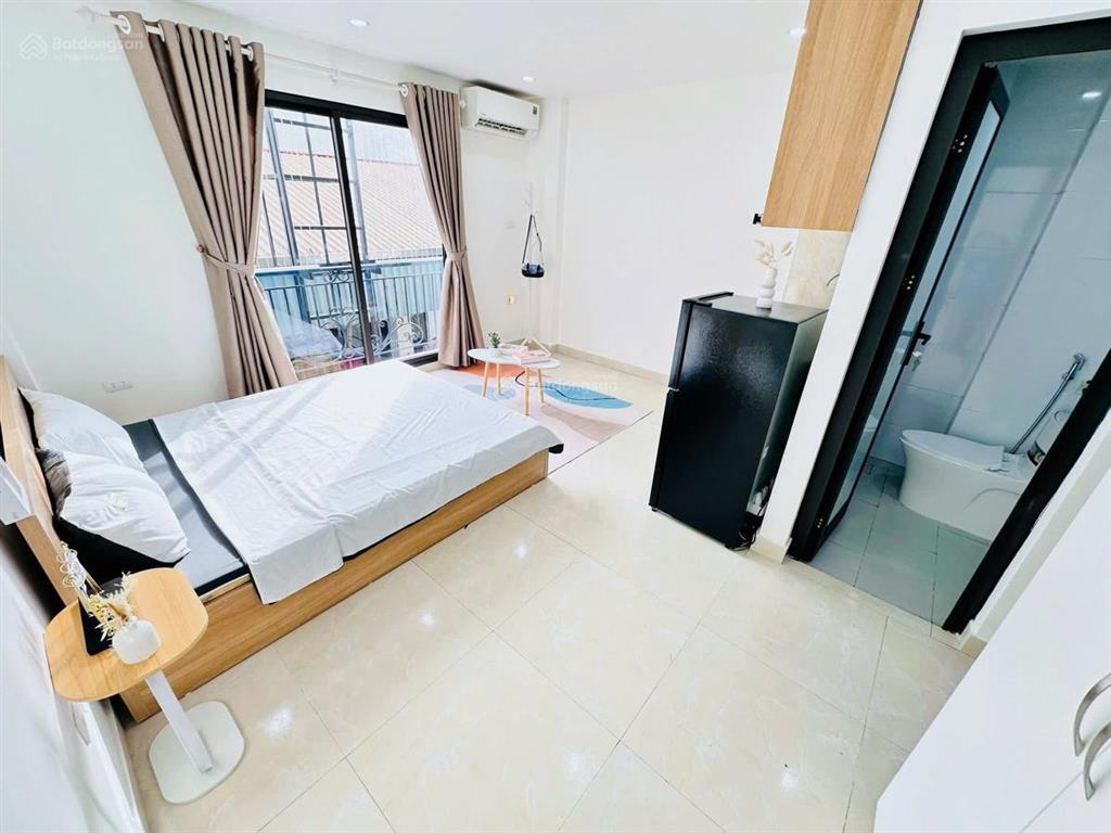 Toà căn hộ dịch vụ 40tr/tháng sát ô tô full đồ, ngõ thông ba gác, gần bách kinh xây, cho thuê
